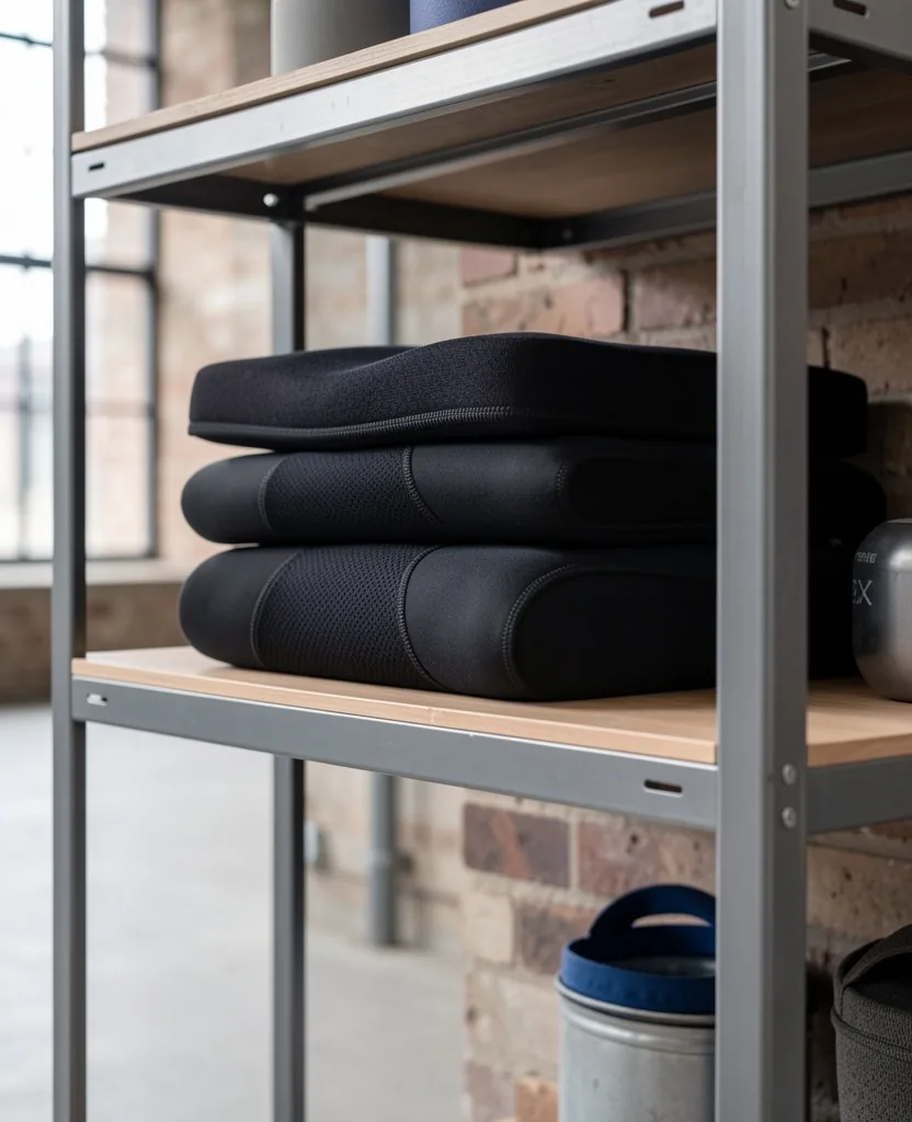 Foam rollers and massage equipment on display at VitalForm's Bristol operations centre